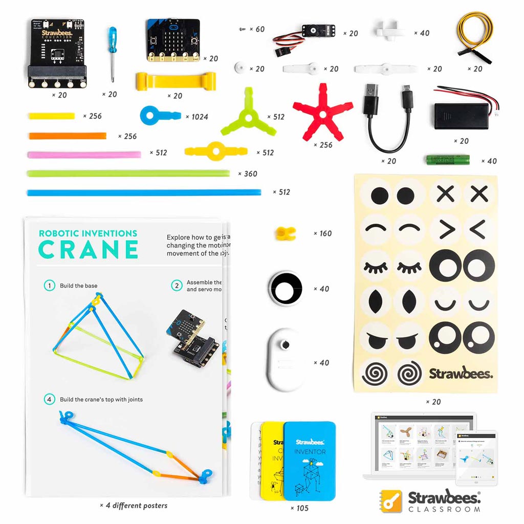 Strawbees STEAM Robotics micro:bit Contents