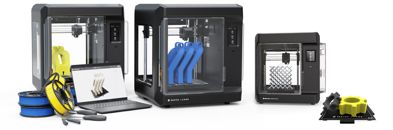 Makerbot Sketch Large and Sketch 3d Printers