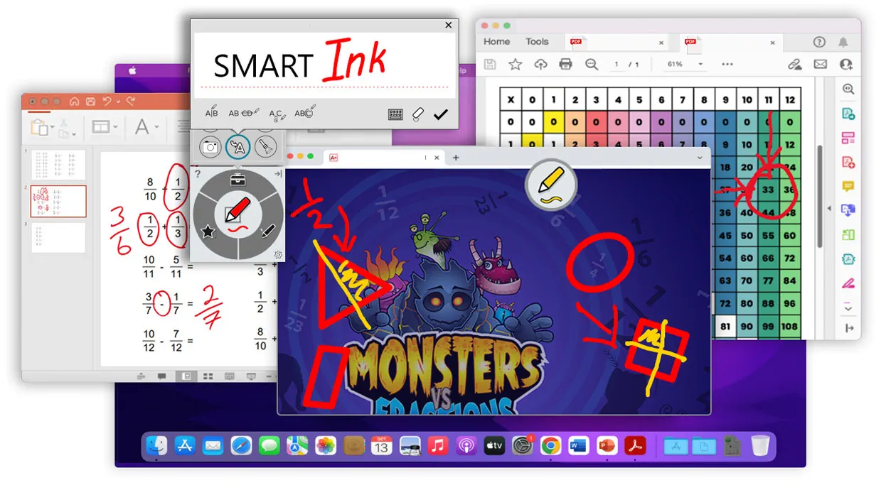 Interactive Widgets and Simultaneous Tools